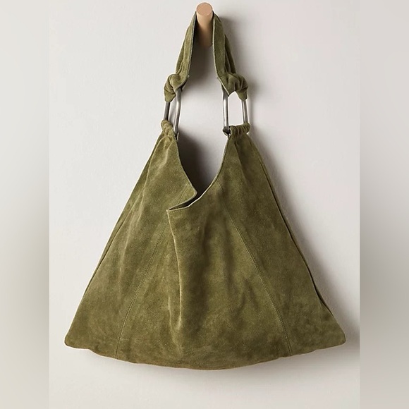 NWT Free People Bobbi Slouch SuedeTote - Picture 1 of 3